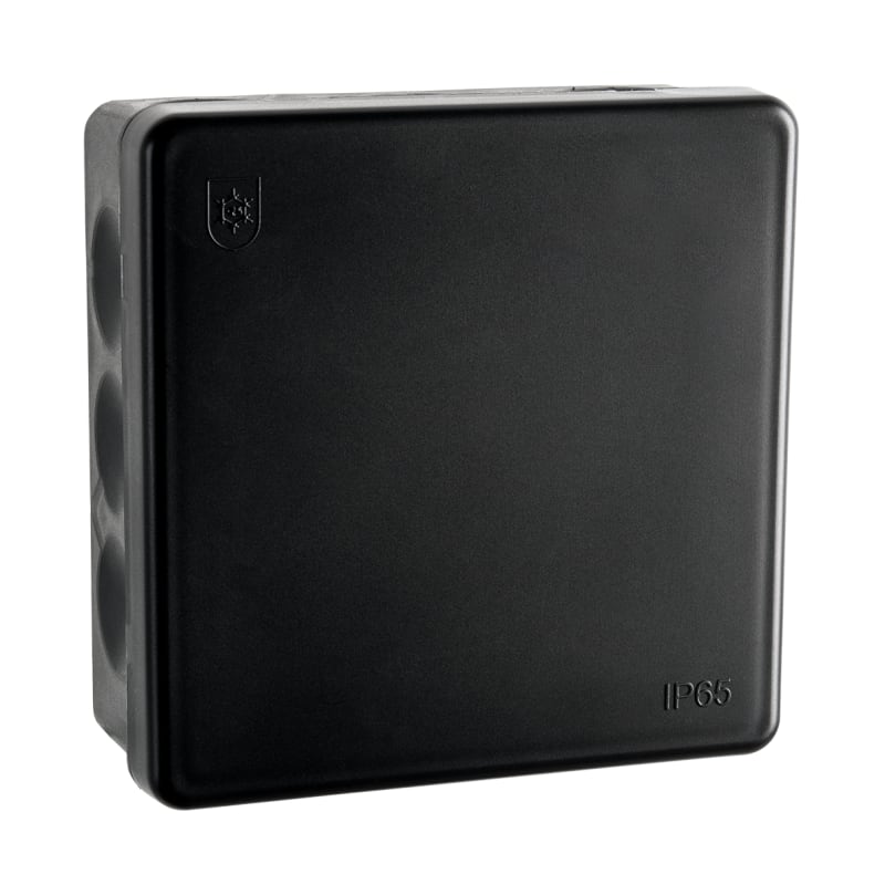 IP65 Junction BOX 100X100 Black (78711)