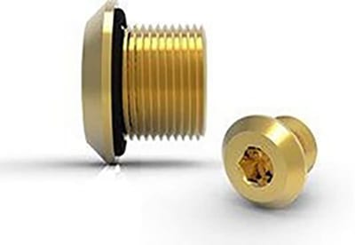 Hawke 487 Ex d / Ex e dome head stopping plug, M16, brass