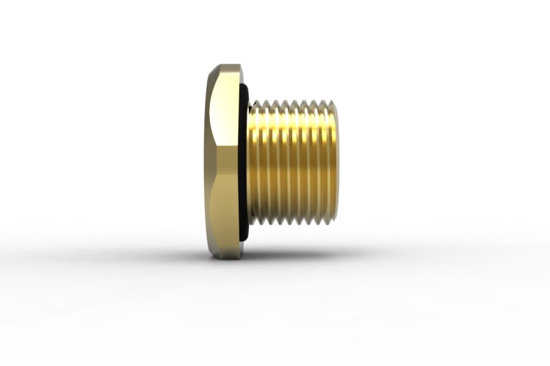 Hawke 390 Ex e hex head stopping plug, M40, brass (390-M40BR)