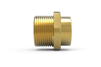 Hawke 476 Ex d / Ex e thread adapter, M32 to M25, nickel-plated brass