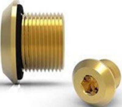 Hawke 487 Ex d / Ex e dome head stopping plug, M20, nickel-plated brass