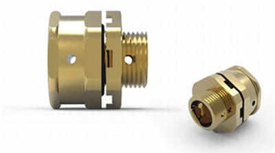 Hawke 389 Ex e breather drain, M20, nickel-plated brass
