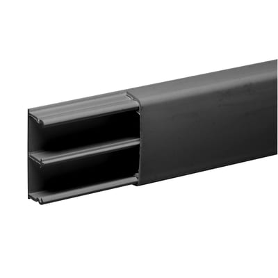 Schneider Electric ISM14540 Mini trunking, OptiLine Mini, 45X18MM, 2-Comp, PVC, Black