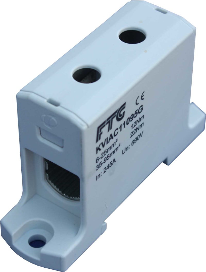 Coupling terminal 1X95MM2 Al/Cu Grey (KVIAC11095G)