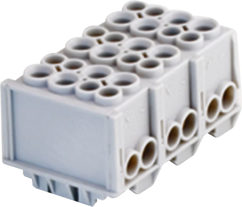 Branch terminal 3P 3X35Q, grey (KS353)