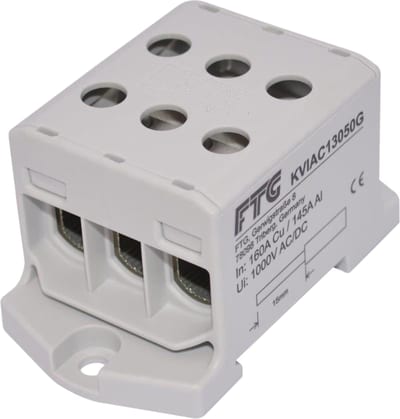 Terminal block 3X50 Al/Cu GREY