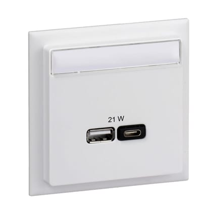 CYB USB A+C 21W PD PPS White
