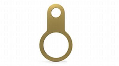 Hawke Earth tag, size C, M32, nickel-plated brass