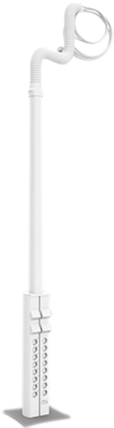 Elis Elektro U701V MP-Quattro Branch Pole 2100 mm White 32 Outlets