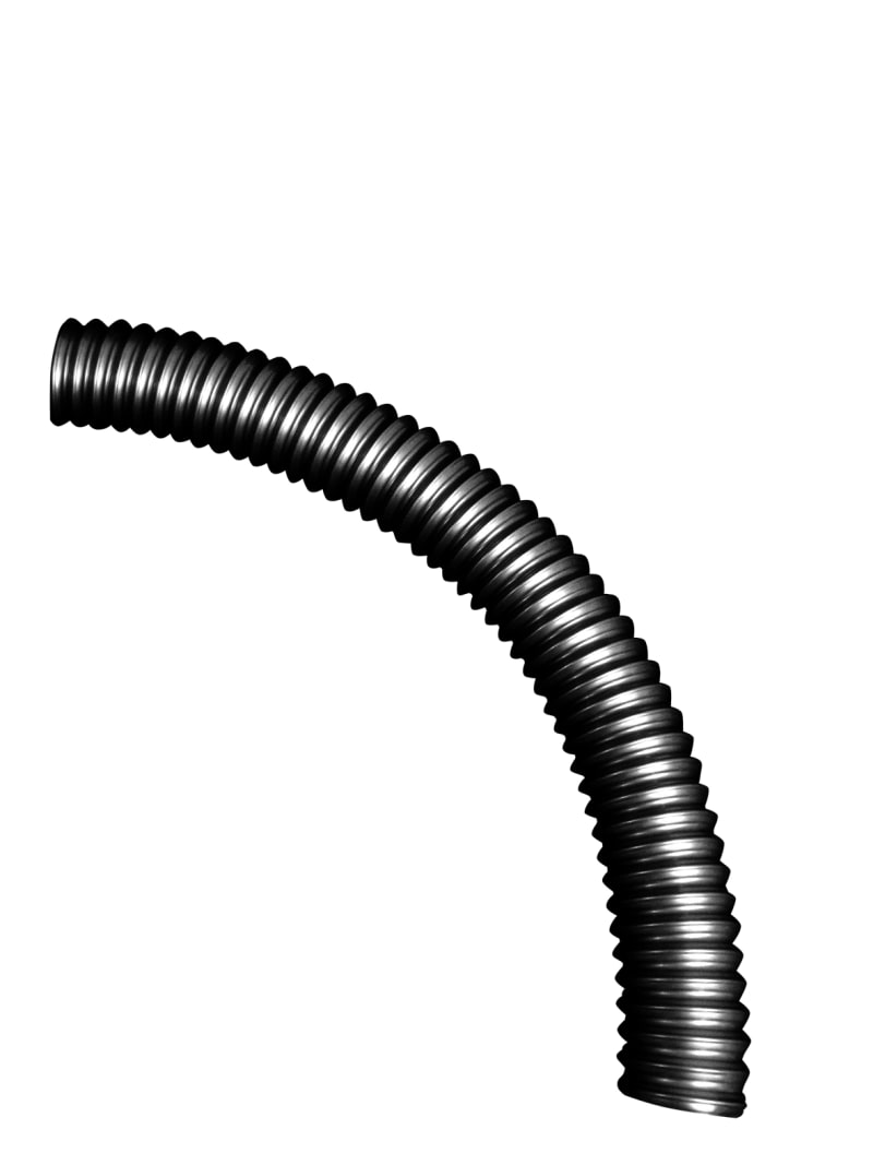 Flexible hose Ø50 2M Black MP-U070S (1205063)