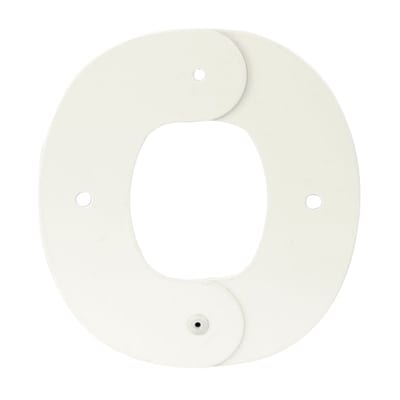 Elis Elektro MP-Duo Ceiling Rosette MP-U082V Aluminium White