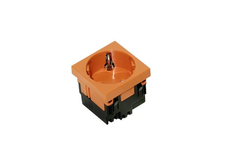 230V single f/ floor box Orange UST45-O 1 (1205128)
