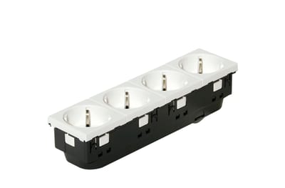 Elis Elektro 1205131 230 V 4-Way Floor-Box Socket UST45-W White