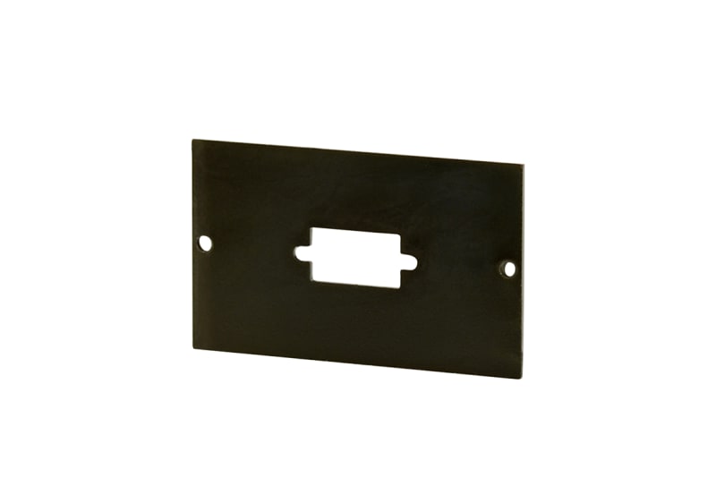 Mounting plate D-sub Black