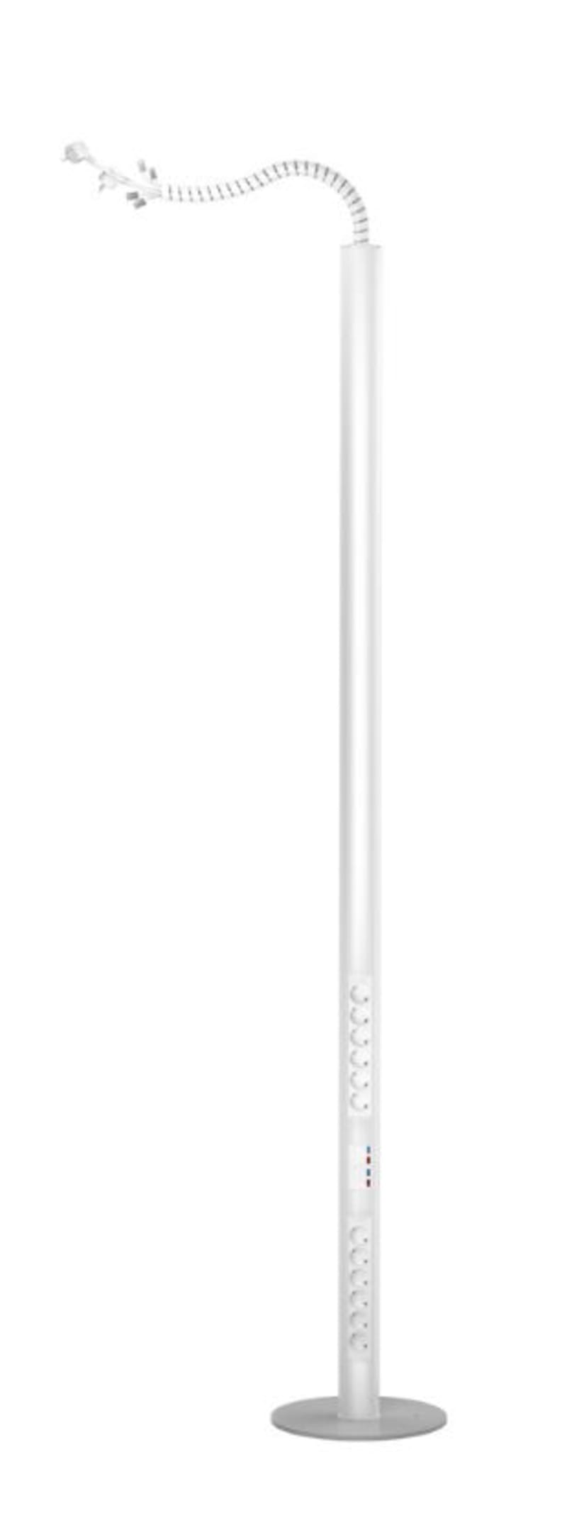 Hager Systemer PRP-G646 Mobile Branch Pole 12 Power Outlets and 4 Data FTP