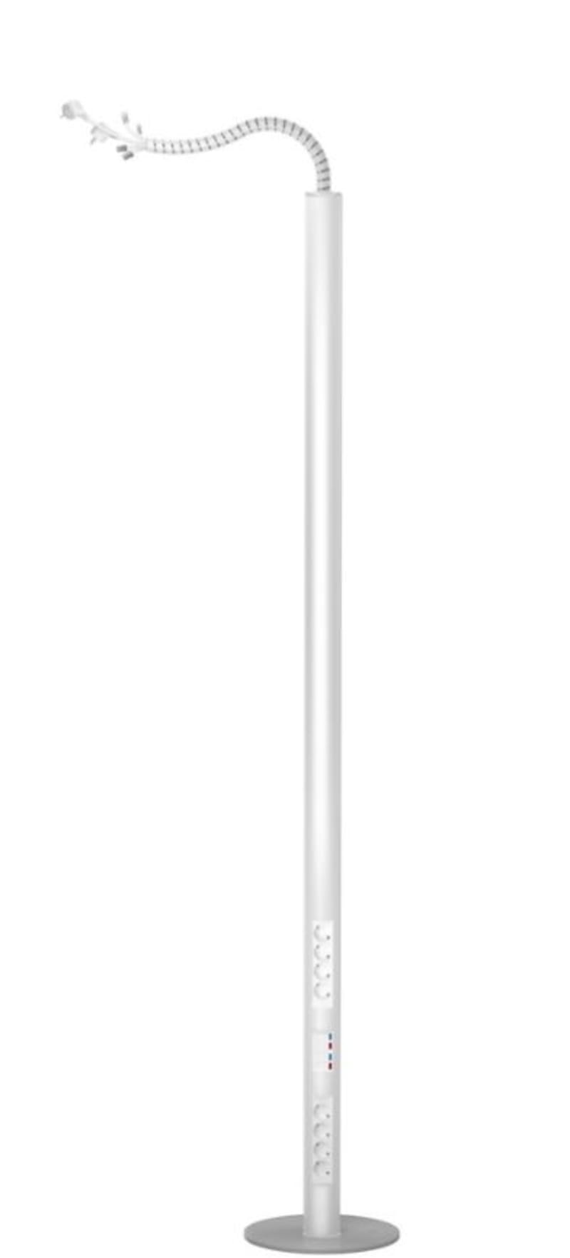 Hager Systemer PRP-G444D Portable Power Column, White, 16 Sockets + 8 FTP Data