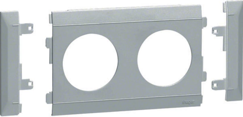 Frame for 2-Way Socket Outlet 80 mm Aluminium (G3501LAN)