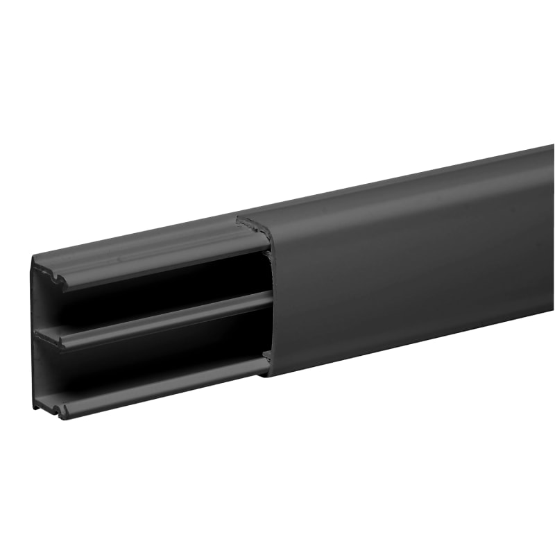 Schneider Electric ISM14440 Mini trunking, OptiLine Mini, 35X18MM, 2-Comp, PVC, Black
