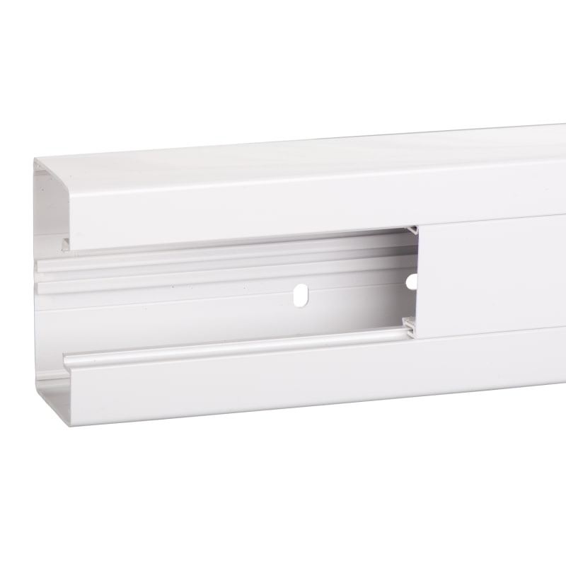 Schneider Electric ISM10200P OptiLine 45 - installation trunking - 95X55 mm - PVC - polar white - 2000 mm