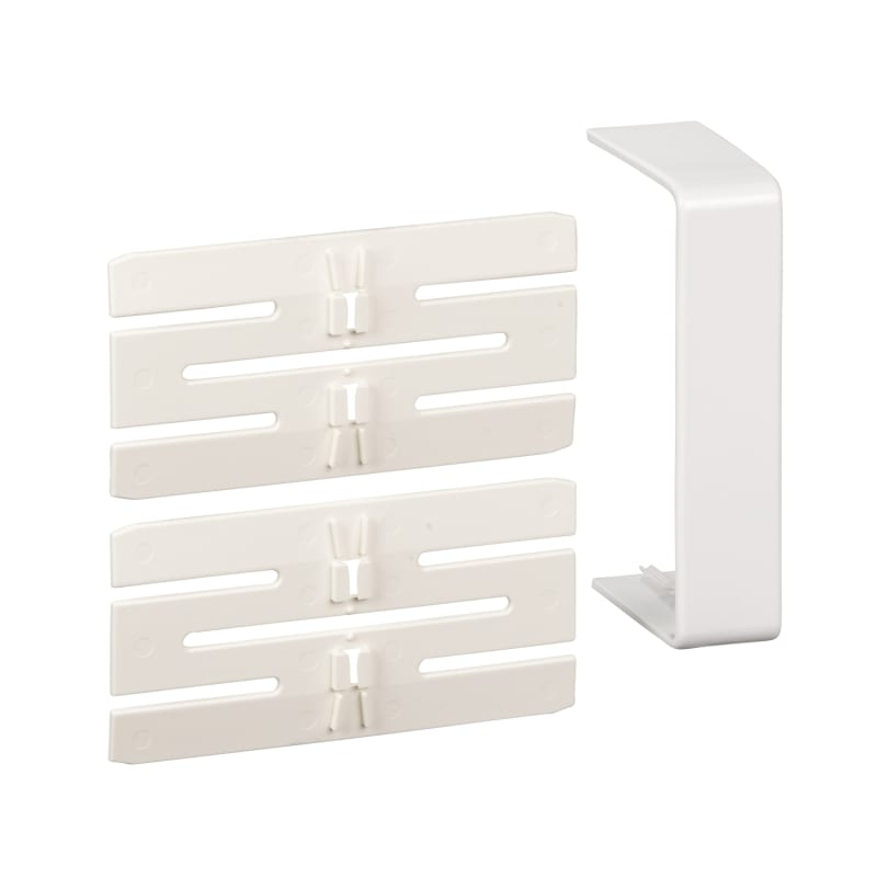 Schneider Electric OptiLine 45 - joint cover piece - 95 x 55 mm - PC/ABS - polar white ISM10206P