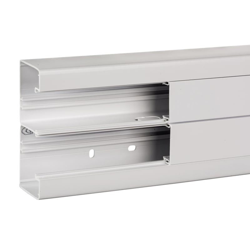 Schneider Electric ISM10300P OptiLine 45 - installation trunking - 140X55 mm - PVC - polar white - 2000 mm