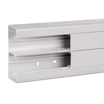 Schneider Electric ISM10300P OptiLine 45 - installation trunking - 140X55 mm - PVC - polar white - 2000 mm