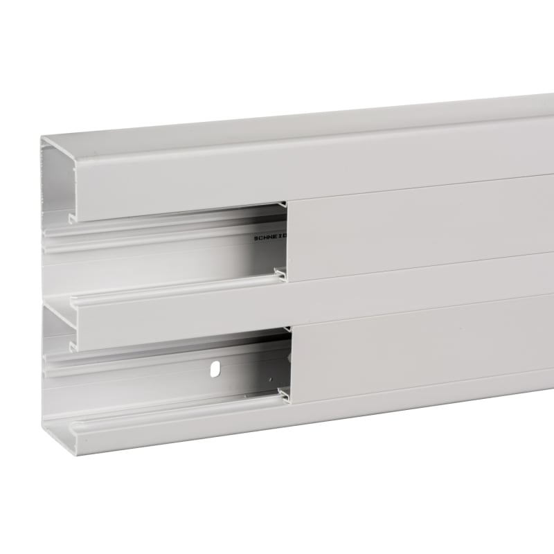 Schneider Electric OptiLine 45 - installation trunking - 165X55 mm - PVC - polar white - 2000 mm ISM10400P