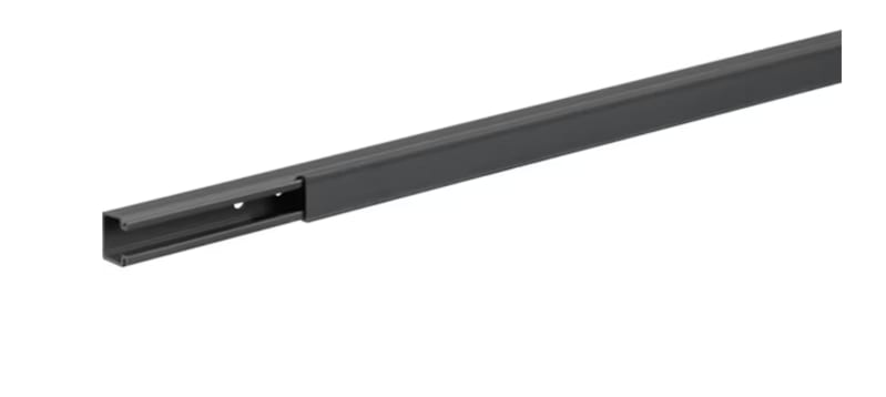 Mini Trunking 20X20MM black with tape 2M (LF2002009011A)