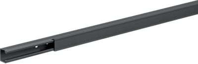 Mini Trunking LF 15x15 mm, L=2 m, Self-Adhesive, Black PVC