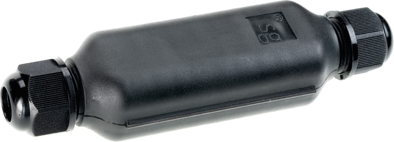 IP68 Gel box-In WITH Connector Black (78740)