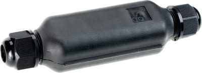 IP68 Gel box-In WITH Connector Black