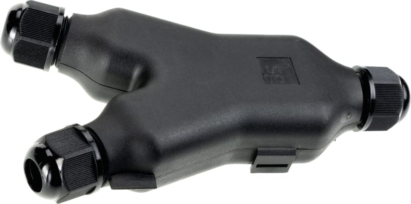 IP68 Gel box-Y WITH Connector Black (78741)