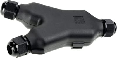 IP68 Gel box-Y WITH Connector Black