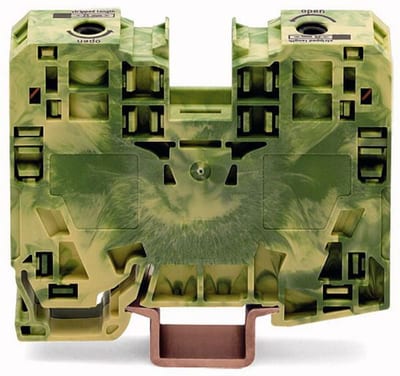2-Conductor ground terminal block, 35 mm², only for DIN 35 x 15 rail