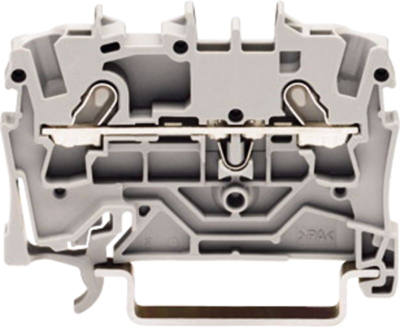 2-Conductor through terminal block, 1.5 mm², for DIN-rail 35 x 15 and 35 x 7.5 (2001-1201)