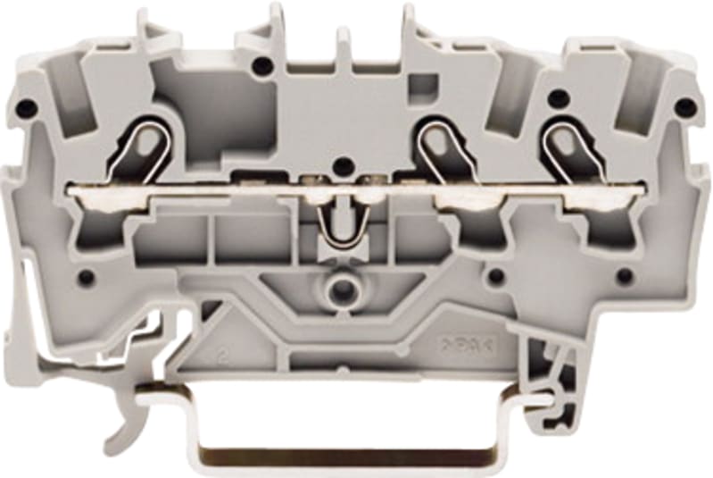 3-Conductor through terminal block, 1.5 mm², for DIN-rail 35 x 15 and 35 x 7.5 (2001-1301)