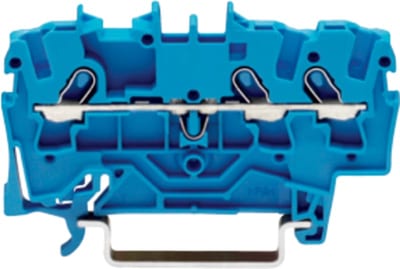 3-Conductor through terminal block, 1.5 mm², for DIN-rail 35 x 15 and 35 x 7.5 (2001-1304)