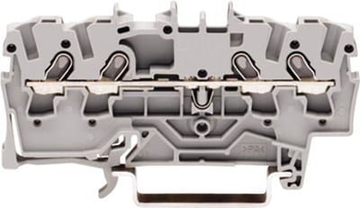 4-Conductor through terminal block, 1.5 mm², for DIN-rail 35 x 15 and 35 x 7.5