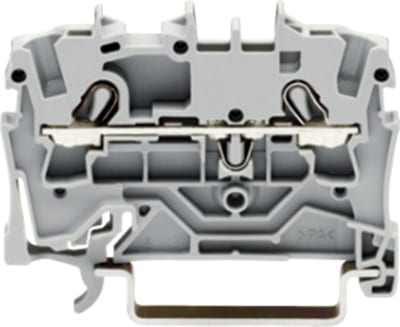 2-Conductor through terminal block, 2.5 mm², for DIN-rail 35 x 15 and 35 x 7.5 (2002-1201)
