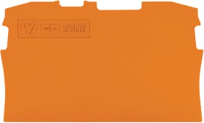 End and intermediate plate; 0.8 mm thick; orange (2002-1292)