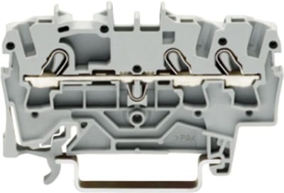 3-Conductor through terminal block, 2.5 mm², for DIN-rail 35 x 15 and 35 x 7.5 (2002-1301)