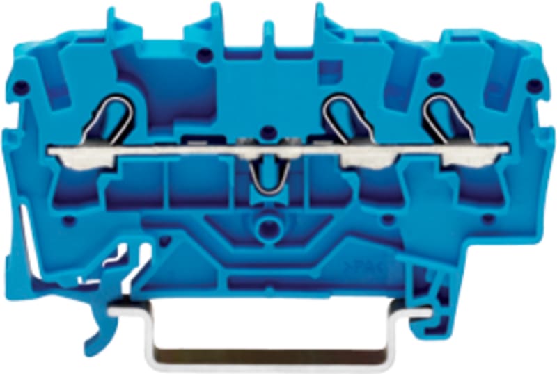 3-Conductor through terminal block, 2.5 mm², for DIN-rail 35 x 15 and 35 x 7.5 (2002-1304)