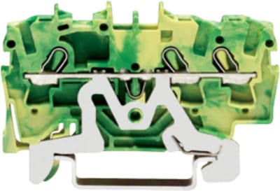 3-Conductor ground terminal block, 2.5 mm², for DIN-rail 35 x 15 and 35 x 7.5 (2002-1307)