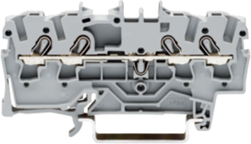 4-Conductor through terminal block, 2.5 mm², for DIN-rail 35 x 15 and 35 x 7.5 (2002-1401)