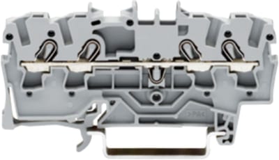 4-Conductor through terminal block, 2.5 mm², for DIN-rail 35 x 15 and 35 x 7.5 (2002-1401)