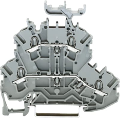 Double-deck terminal block, for DIN-rail 35 x 15 and 35 x 7.5, 2.5 mm² (2002-2231)