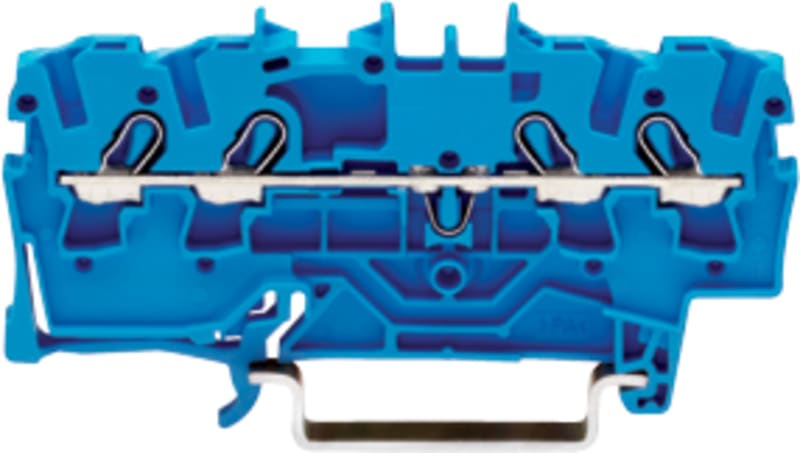 4-Conductor through terminal block, 2.5 mm², for DIN-rail 35 x 15 and 35 x 7.5 (2002-1404)