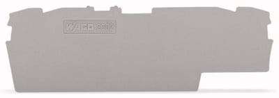 End and intermediate plate; 1 mm thick; gray (2002-1891)