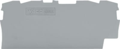 End and intermediate plate; 0.8 mm thick; gray (2002-1491)