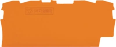 End and intermediate plate; 0.8 mm thick; orange (2002-1492)